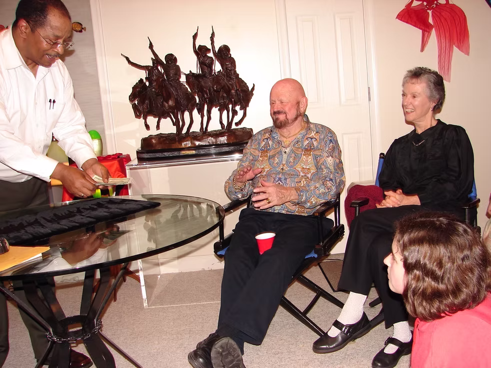 Magician with cards.